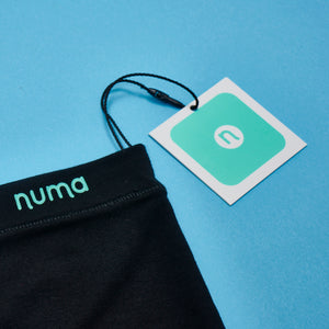 close up of numa tag