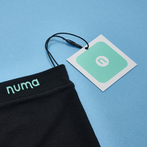 close up of numa tag