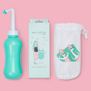 numa peri bottle, box, and soft case