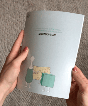 numa postpartum guidebook - flipping through the pages gif