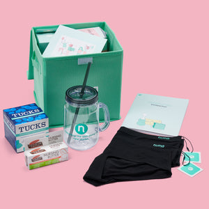 numa peace of mind kit with products laid out in front